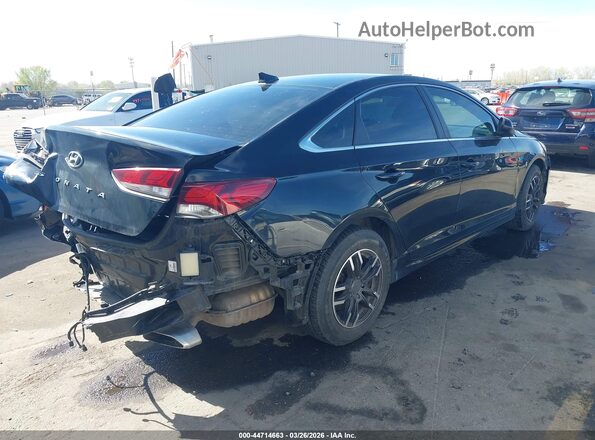 5NPE24AF6JH620351 2018 HYUNDAI SONATA Black უკანა მარჯვენა