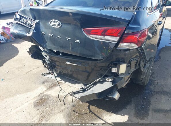 5NPE24AF6JH620351 2018 HYUNDAI SONATA Black წინა ხედი