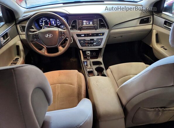 5NPE24AF7HH447563 2017 HYUNDAI SONATA Red Dashboard view