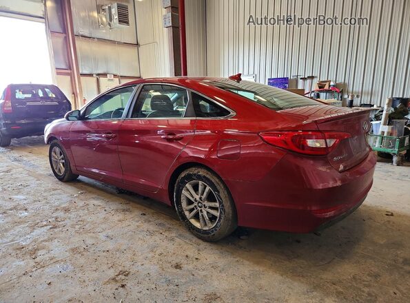 5NPE24AF7HH447563 2017 HYUNDAI SONATA Red Rear left