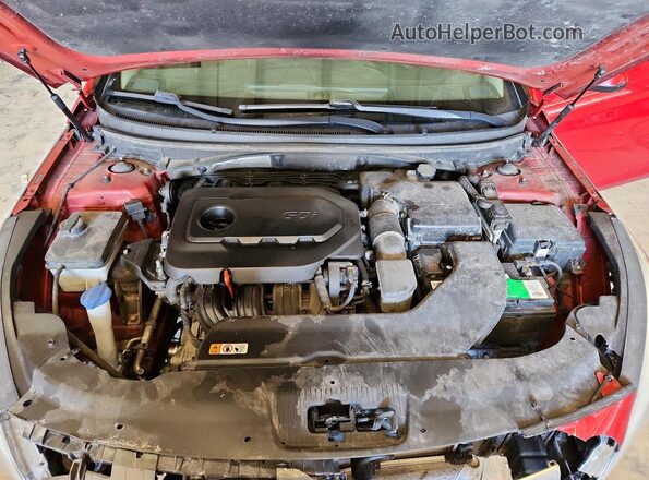 5NPE24AF7HH447563 2017 HYUNDAI SONATA Red Rear interior view
