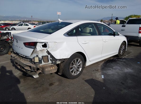 5NPE24AF7JH676444 2018 HYUNDAI SONATA White Trasero derecho