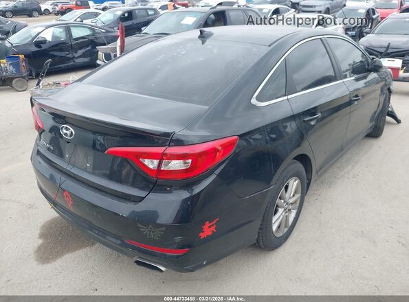 5NPE24AF8HH500948 2017 HYUNDAI SONATA Black Tył prawy