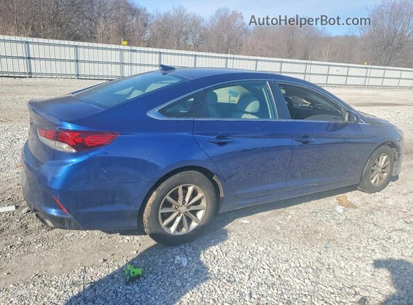 5NPE24AF8JH598434 2018 HYUNDAI SONATA Синий Задняя правая четверть