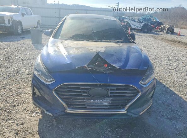 5NPE24AF8JH598434 2018 HYUNDAI SONATA Синий Вид спереди