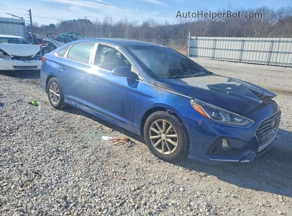 5NPE24AF8JH598434 2018 HYUNDAI SONATA Синий Передняя правая четверть