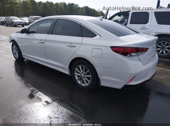 5NPE24AF8KH734370 2019 HYUNDAI SONATA White Rear left