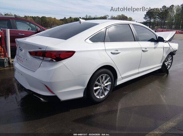 5NPE24AF8KH734370 2019 HYUNDAI SONATA White Rear right