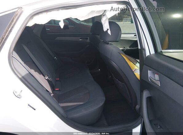 5NPE24AF8KH734370 2019 HYUNDAI SONATA White VIN sticker view