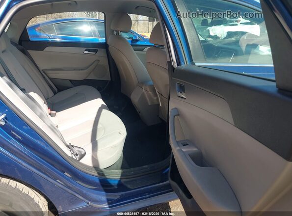 5NPE24AF8KH780555 2019 HYUNDAI SONATA Blue VIN კოდის სტიკერის ხედი