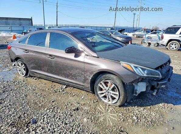 5NPE24AF9GH407337 2016 HYUNDAI SONATA Charcoal Delantero derecho