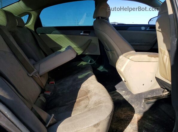 5NPE24AF9GH407337 2016 HYUNDAI SONATA Charcoal Vista de los asientos traseros
