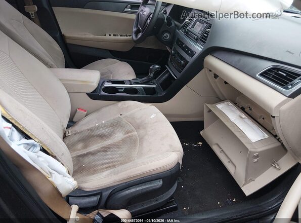 5NPE24AF9HH518892 2017 HYUNDAI SONATA Brown Front interior view