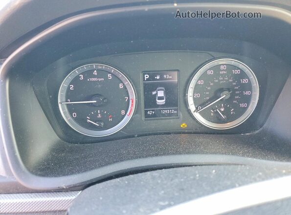 5NPE24AF9KH817516 2019 HYUNDAI SONATA Black Widok zestawu wskaźników