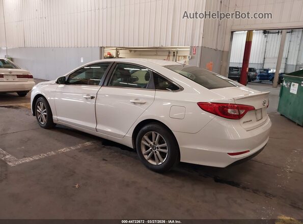5NPE24AFXHH567504 2017 HYUNDAI SONATA White Tył lewy