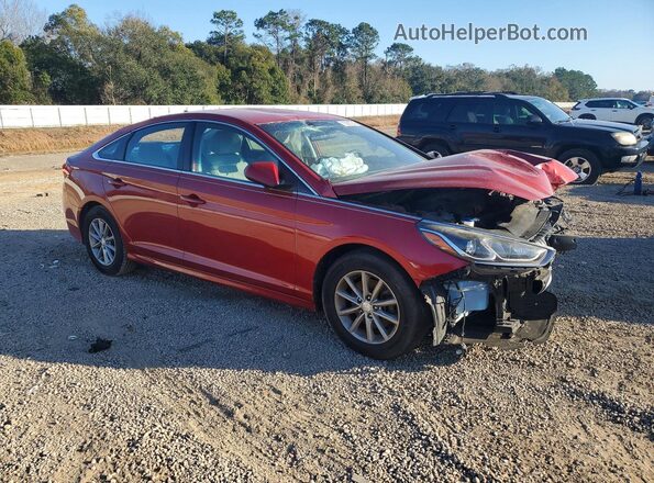 5NPE24AFXKH791850 2019 HYUNDAI SONATA Red 