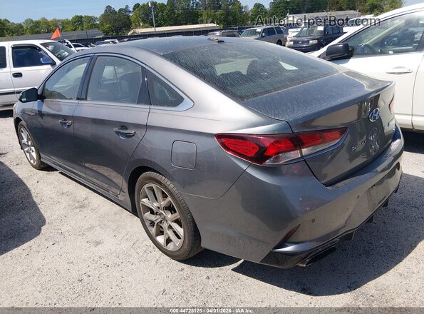 5NPE34AB0JH663772 2018 HYUNDAI SONATA Серый Задняя левая четверть