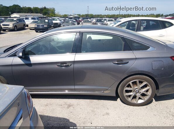5NPE34AB0JH663772 2018 HYUNDAI SONATA Серый Панорамный вид салона 360°
