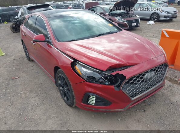 5NPE34AB0KH742103 2019 HYUNDAI SONATA Red 