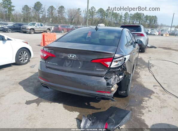 5NPE34AF0GH362298 2016 HYUNDAI SONATA Коричневый Задняя правая четверть