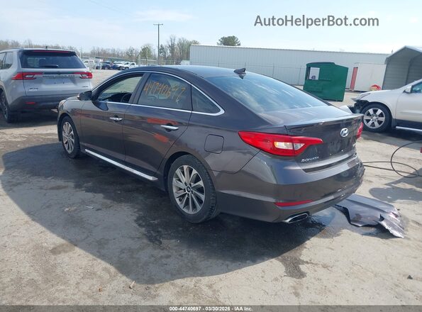 5NPE34AF0GH362298 2016 HYUNDAI SONATA Коричневый Задняя левая четверть