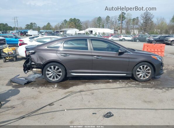 5NPE34AF0GH362298 2016 HYUNDAI SONATA Коричневый Панорамный вид салона 360°