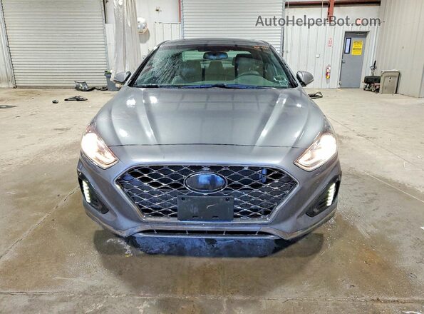 5NPE34AF0KH741875 2019 HYUNDAI SONATA Gray 