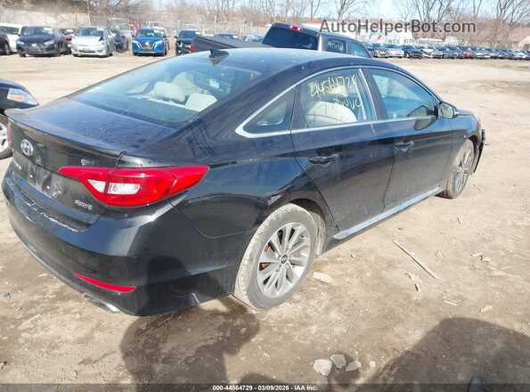 5NPE34AF1GH351875 2016 HYUNDAI SONATA Black Trasero derecho