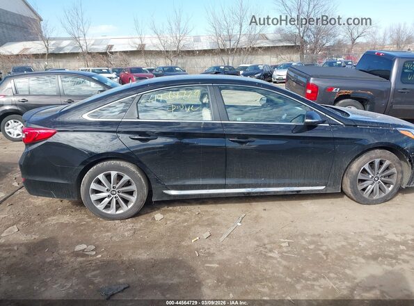 5NPE34AF1GH351875 2016 HYUNDAI SONATA Black Vista interior trasera