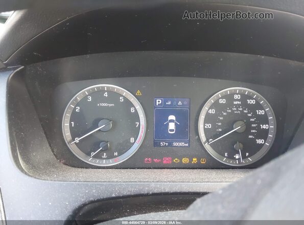 5NPE34AF1GH351875 2016 HYUNDAI SONATA Black Vista de los asientos traseros