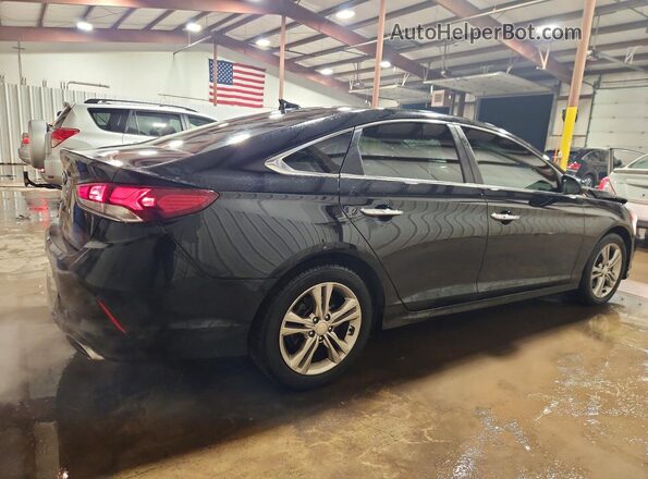 5NPE34AF1KH736717 2019 HYUNDAI SONATA Black Задня права чверть