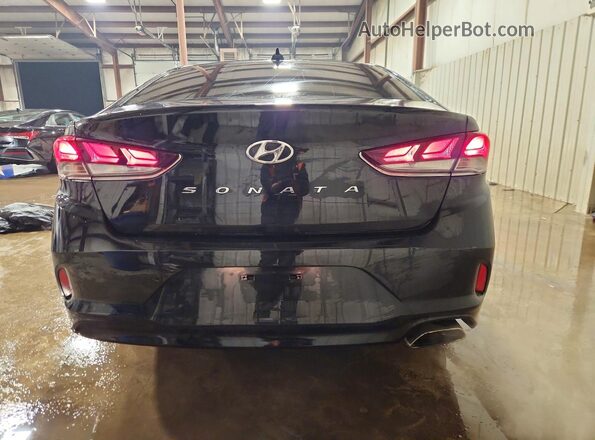 5NPE34AF1KH736717 2019 HYUNDAI SONATA Black Вид ззаду
