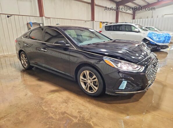 5NPE34AF1KH736717 2019 HYUNDAI SONATA Black Передня права чверть