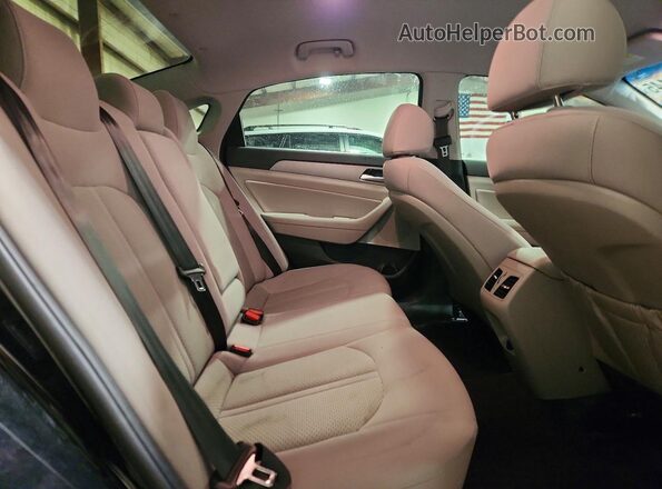 5NPE34AF1KH736717 2019 HYUNDAI SONATA Black Вид задніх сидінь