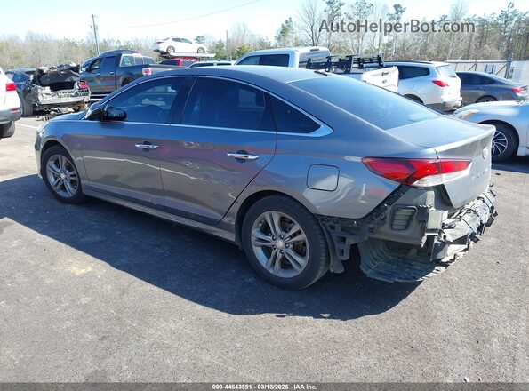 5NPE34AF2JH637757 2018 HYUNDAI SONATA Gray Հետևի ձախ