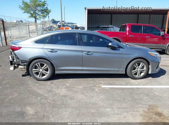 5NPE34AF2JH637757 2018 HYUNDAI SONATA Gray Սալոնի 360 աստիճան տեսք