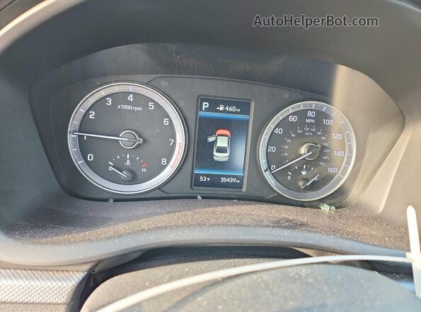 5NPE34AF2KH782699 2019 HYUNDAI SONATA White Vista del cuadro de instrumentos