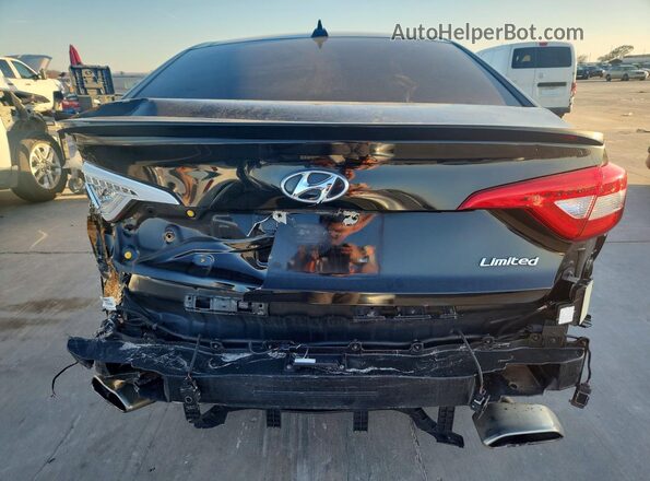 5NPE34AF3GH285667 2016 HYUNDAI SONATA Black უკანა ხედი