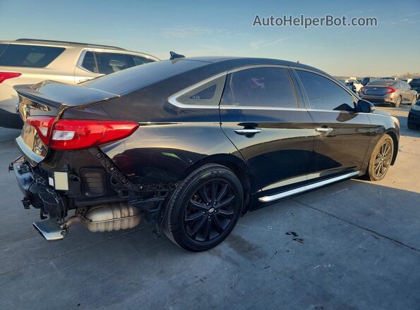 5NPE34AF3GH285667 2016 HYUNDAI SONATA Black უკანა მარჯვენა