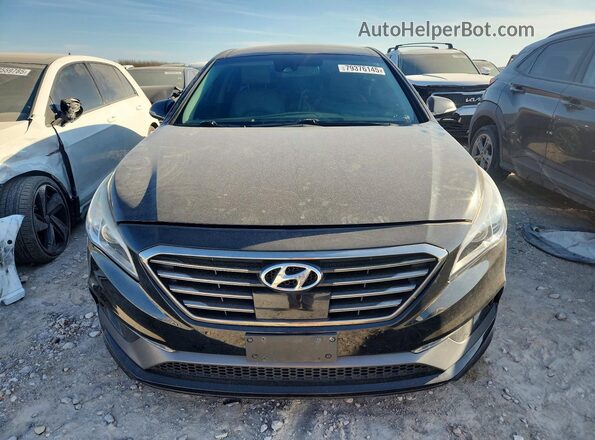 5NPE34AF3GH285667 2016 HYUNDAI SONATA Black წინა ხედი