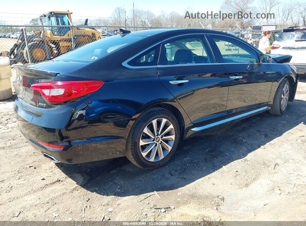 5NPE34AF3HH520652 2017 HYUNDAI SONATA Black Tył prawy