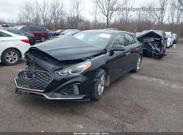 5NPE34AF3JH718184 2018 HYUNDAI SONATA Black 