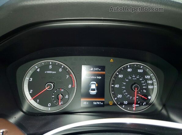 5NPE34AF3KH779049 2019 HYUNDAI SONATA Silver ხელსაწყოთა პანელის ხედი