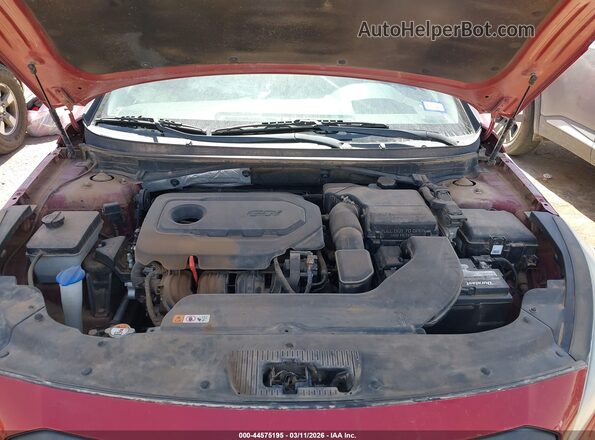 5NPE34AF4HH567396 2017 HYUNDAI SONATA Красный Вид сзади