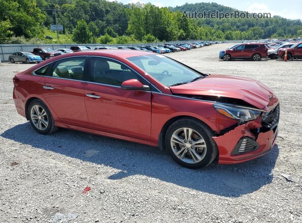 5NPE34AF4KH813600 2019 HYUNDAI SONATA Red 