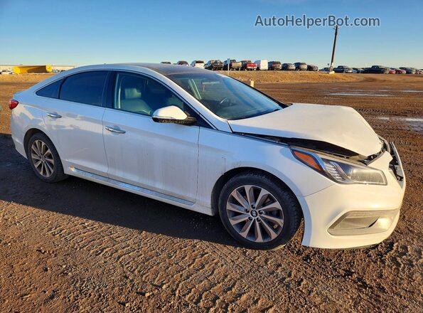 5NPE34AF5GH372101 2016 HYUNDAI SONATA White Delantero derecho