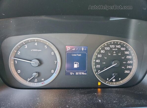 5NPE34AF5GH372101 2016 HYUNDAI SONATA White Vista del cuadro de instrumentos