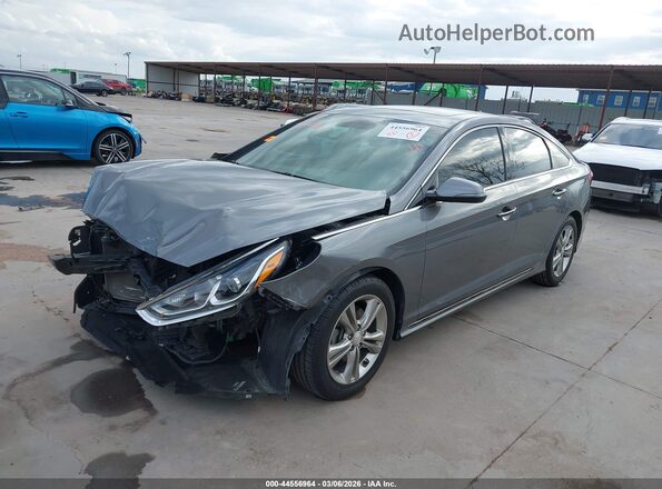 5NPE34AF5KH739992 2019 HYUNDAI SONATA Gray 