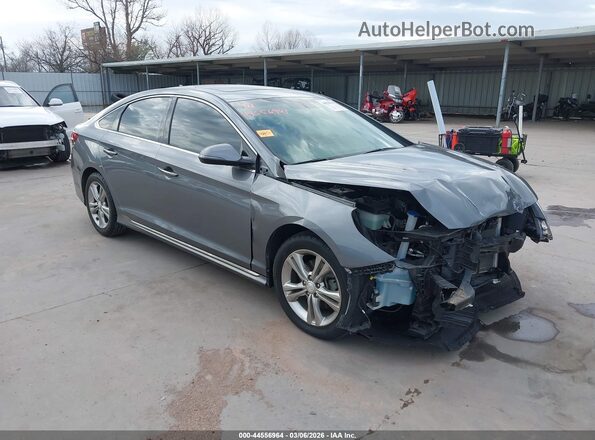 5NPE34AF5KH739992 2019 HYUNDAI SONATA Gray 