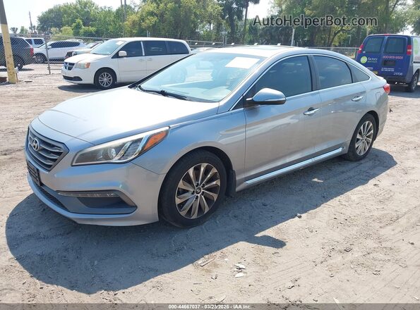5NPE34AF6HH459197 2017 HYUNDAI SONATA Серебряный Передняя левая четверть